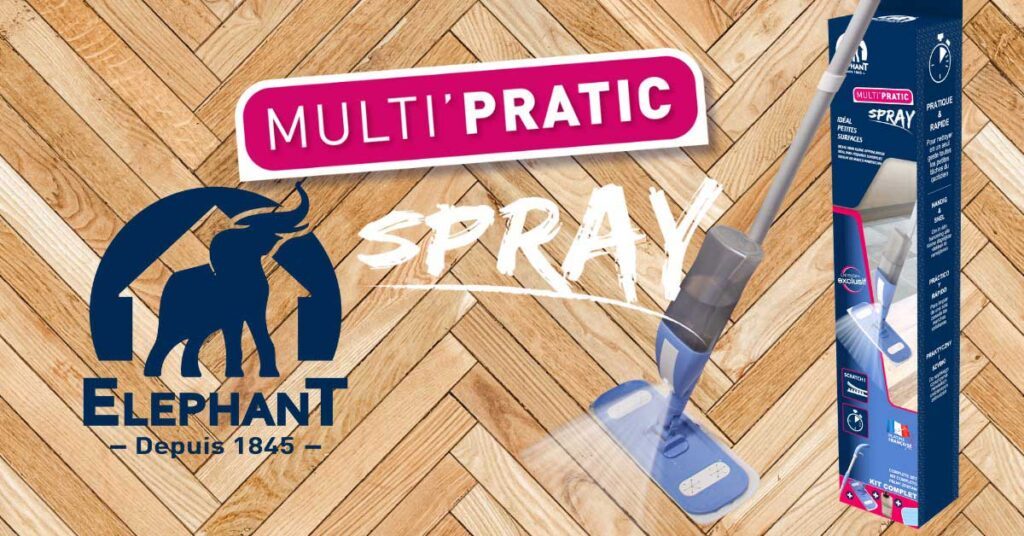 Nettoyant sol Multi'Pratic Spray — Balais, Balai plat — Éléphant Maison