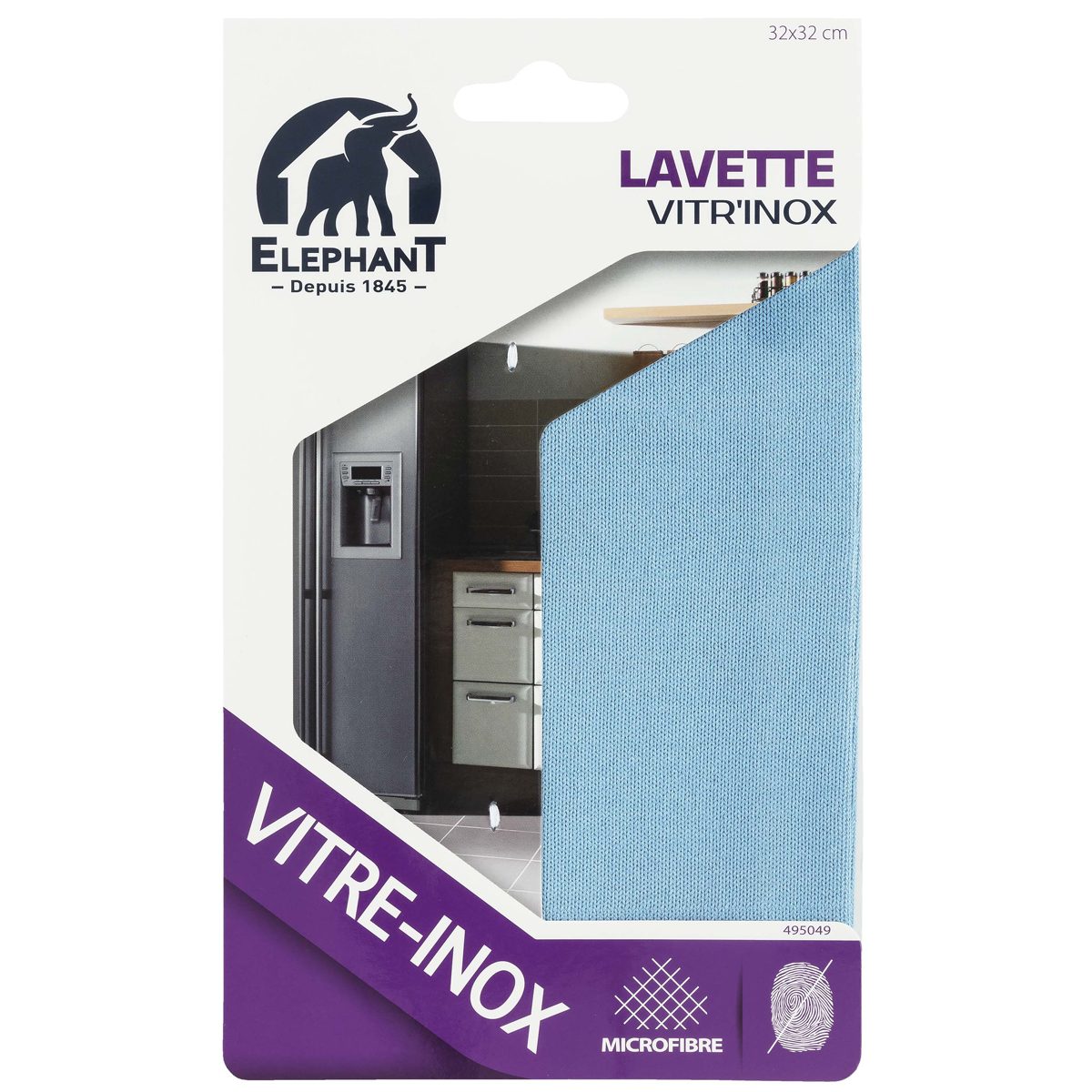Lavette vitre / inox - Lavette microfibre vitres & miroirs - Elephant Maison