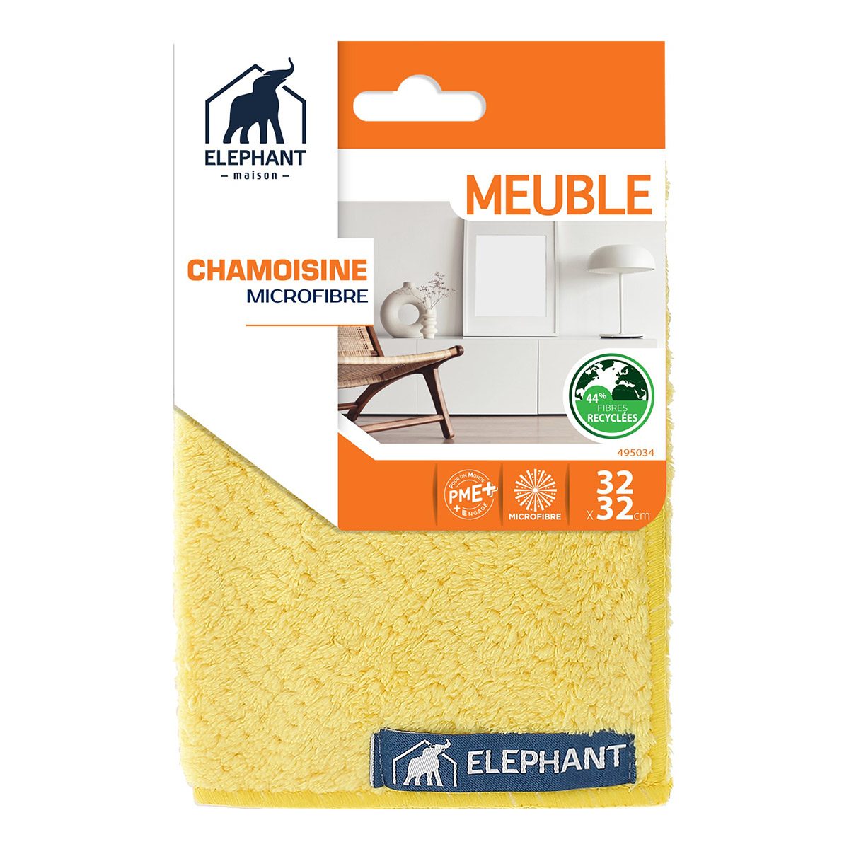 Chamoisine microfibre — Chiffon microfibre & lavette, Chiffon poussière —  Éléphant Maison