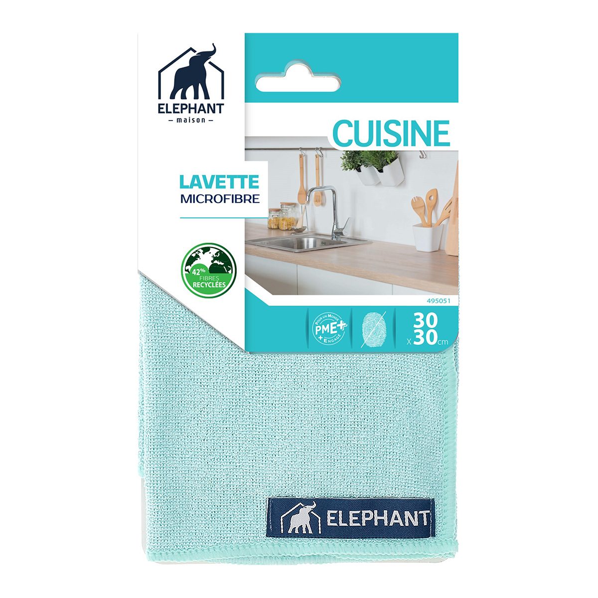 Éponges Grat&Soft x2 — Chiffon microfibre & lavette, Lavette cuisine /  salle de bain, Eponge — Éléphant Maison