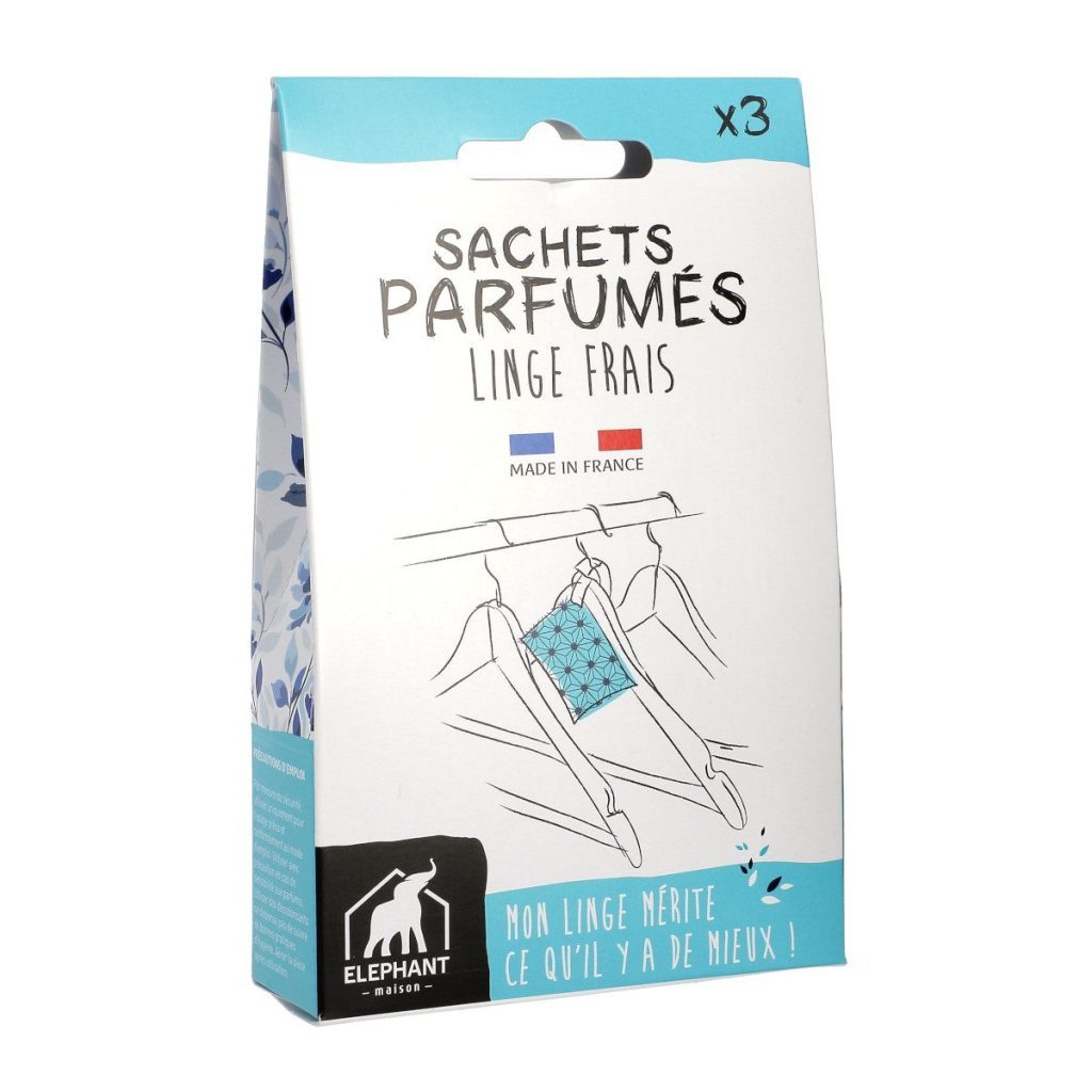 Sachets parfumés linge frais - Eléphant Maison