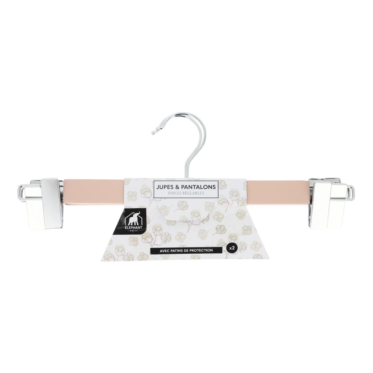 Cintre à pinces jupes/pantalons x2