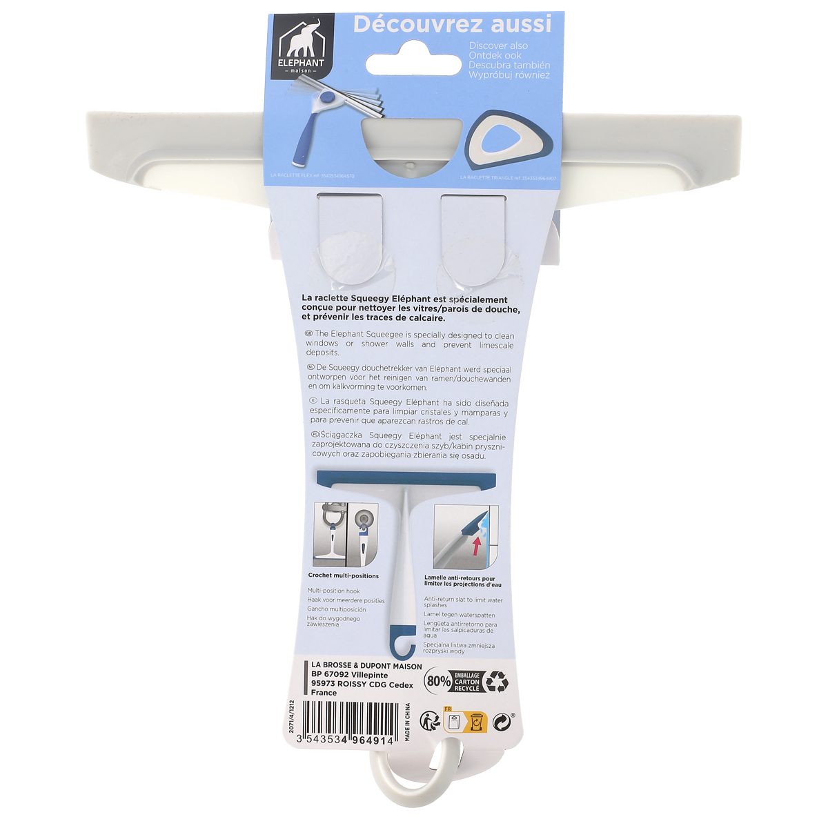 Raclette douche Squeegy