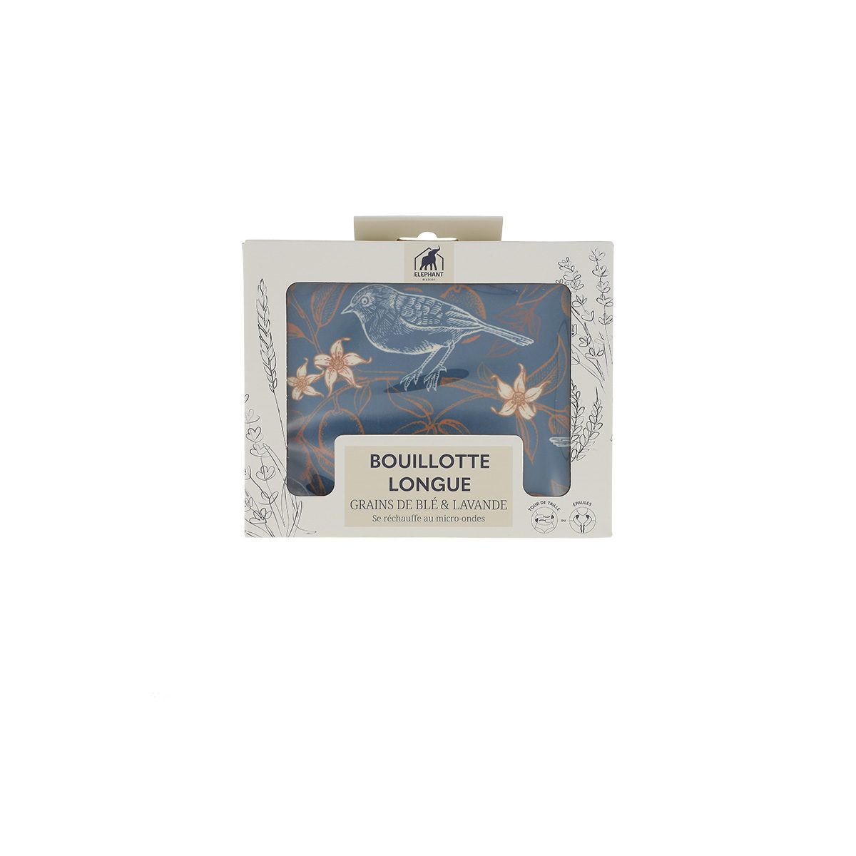 Bouillotte longue grains de blé & lavande – Image 10